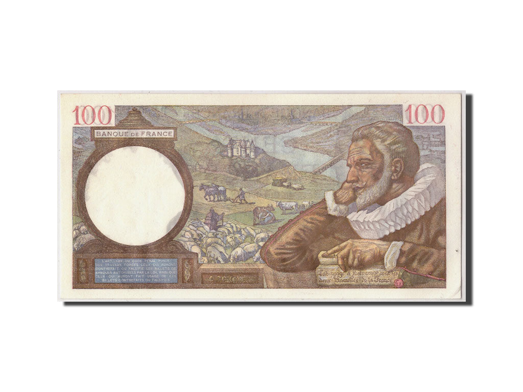 France, 100 Francs Sully, KM:94, Fayette:26.65, 1942-01-29, UNC(63)