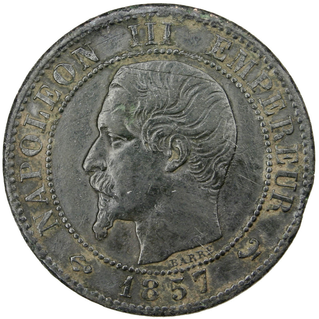 Coin, France, Napoleon III, Napoléon III, Centime, 1857, Lille, EF(40-45)