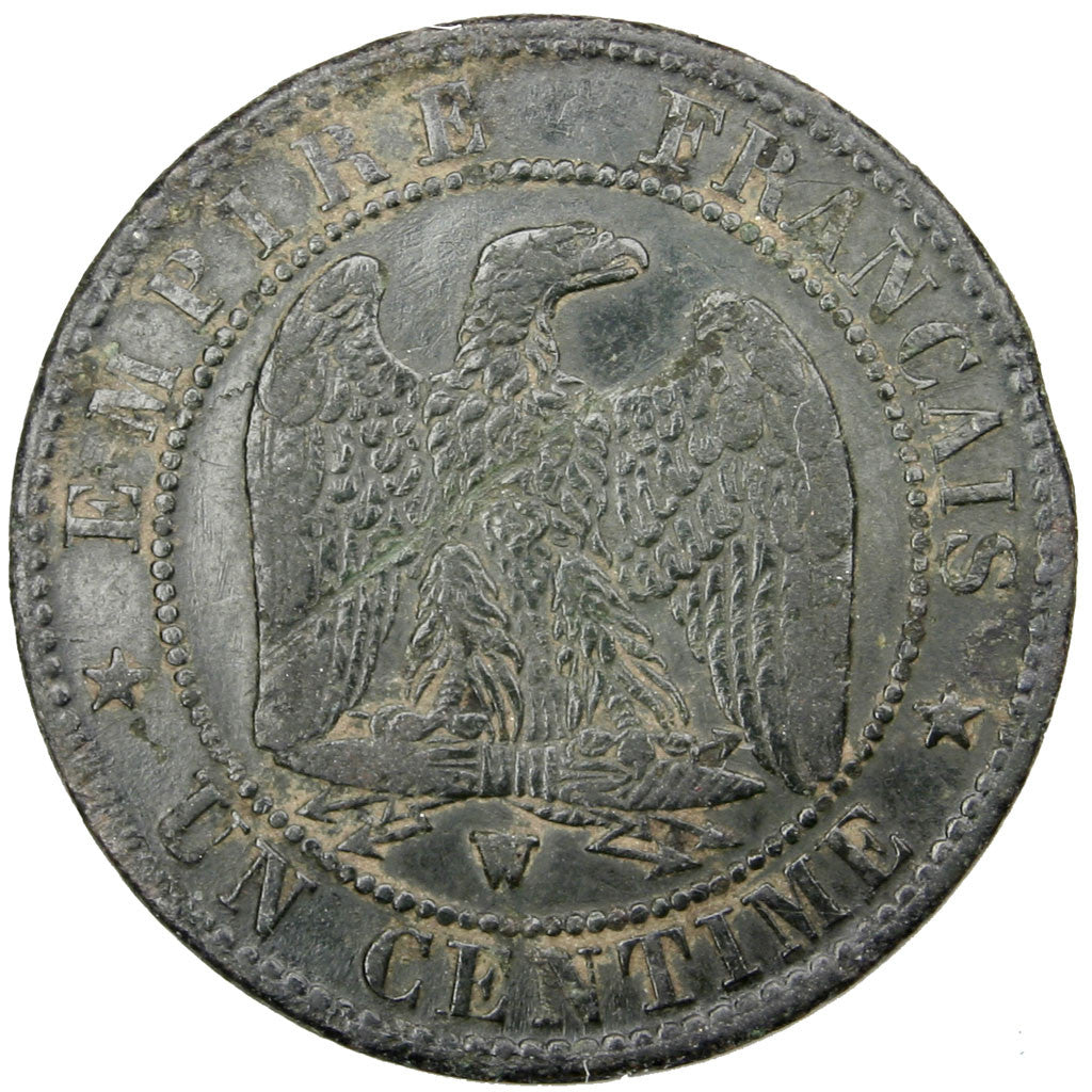 Coin, France, Napoleon III, Napoléon III, Centime, 1857, Lille, EF(40-45)