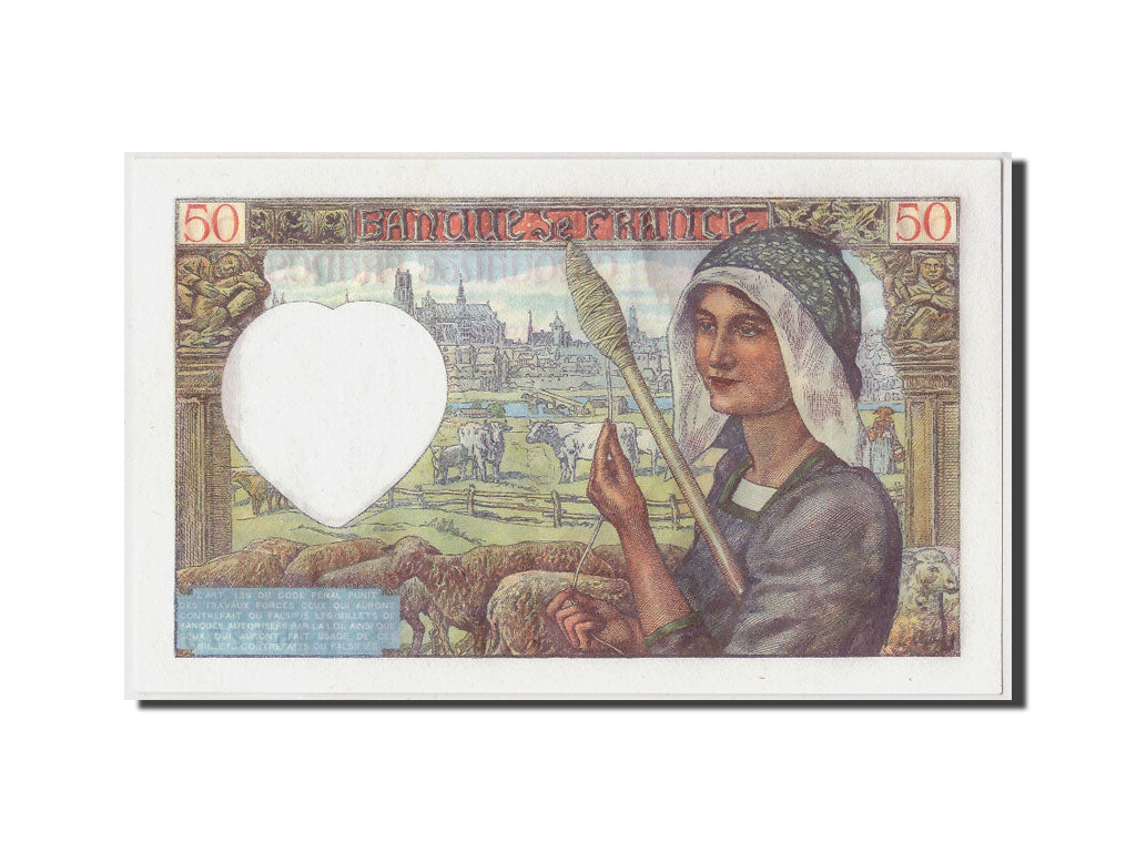 Banconote, Francia, 50 Francs, 50 F 1940-1942 ''Jacques Coeur'', 1942