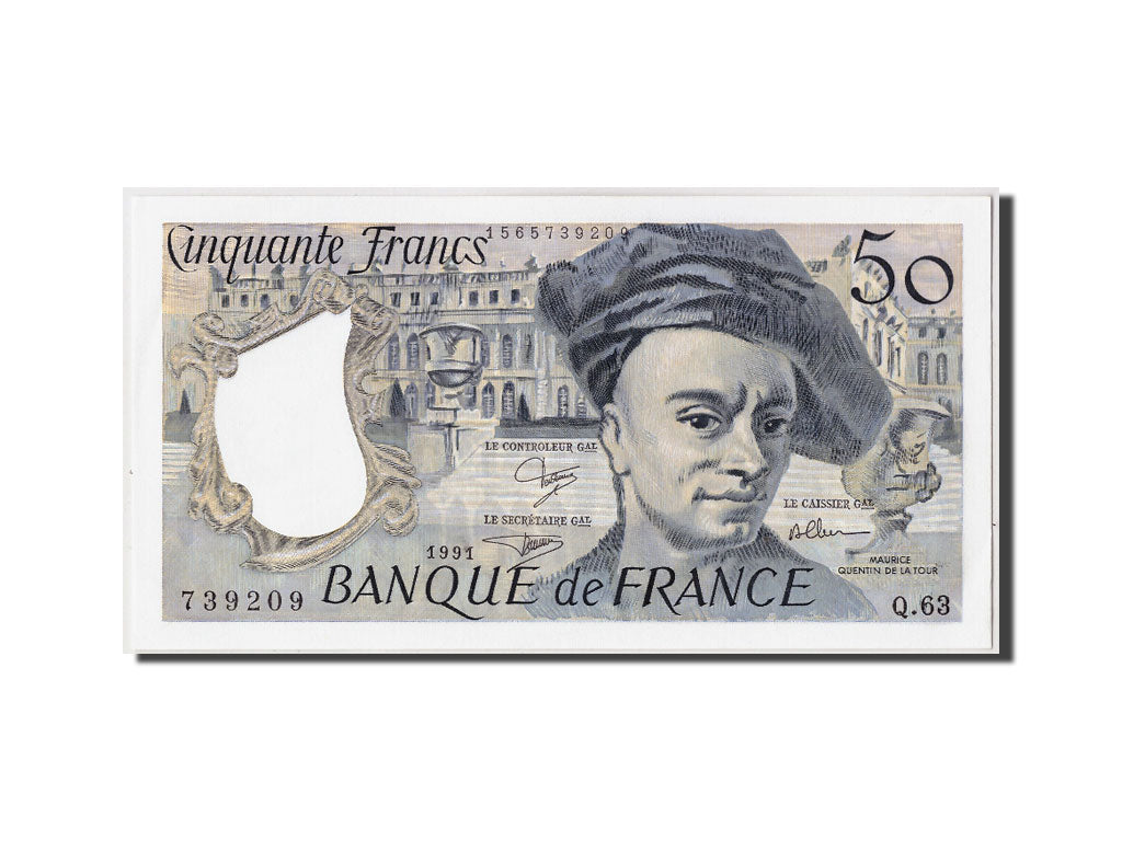 Billet, France, 50 Francs, 50 F 1976-1992 ''Quentin de La Tour'', 1991, Undated