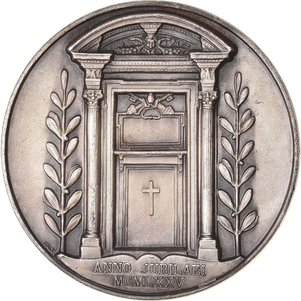 Vatican, Medal, Le Pape Paul VI, 1975, Colombo, AU(50-53), Silvered bronze