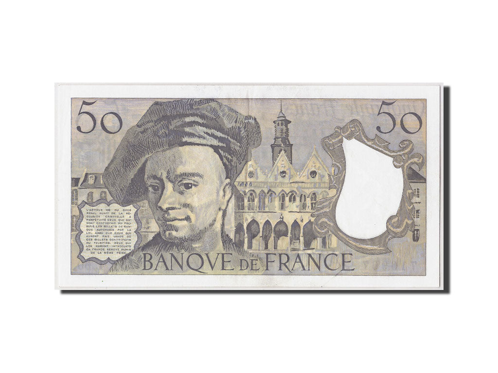 Banconote, Francia, 50 Francs, 50 F 1976-1992 ''Quentin de La Tour'', 1990, BB+