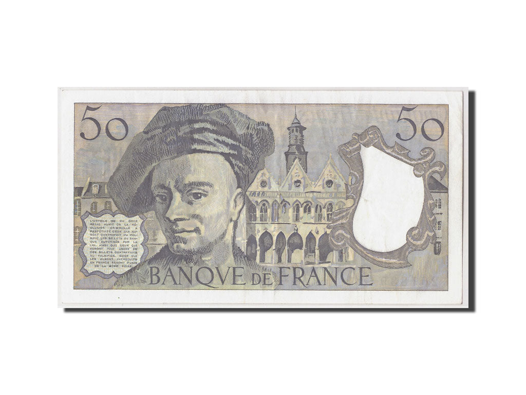 Banconote, Francia, 50 Francs, 50 F 1976-1992 ''Quentin de La Tour'', 1990, BB+