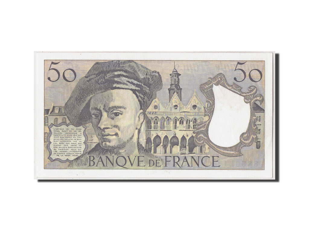 Billete, Francia, 50 Francs, 50 F 1976-1992 ''Quentin de La Tour'', 1990, EBC