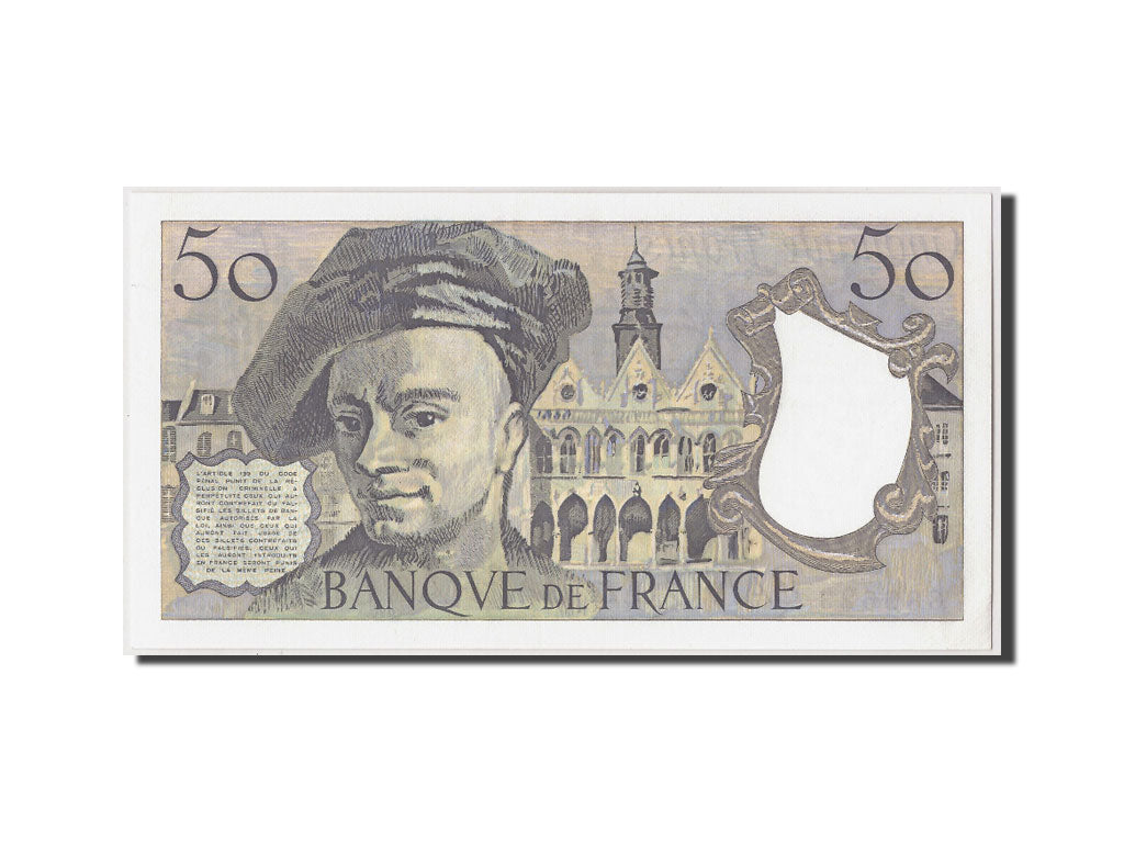 Banknote, France, 50 Francs, 50 F 1976-1992 ''Quentin de La Tour'', 1989