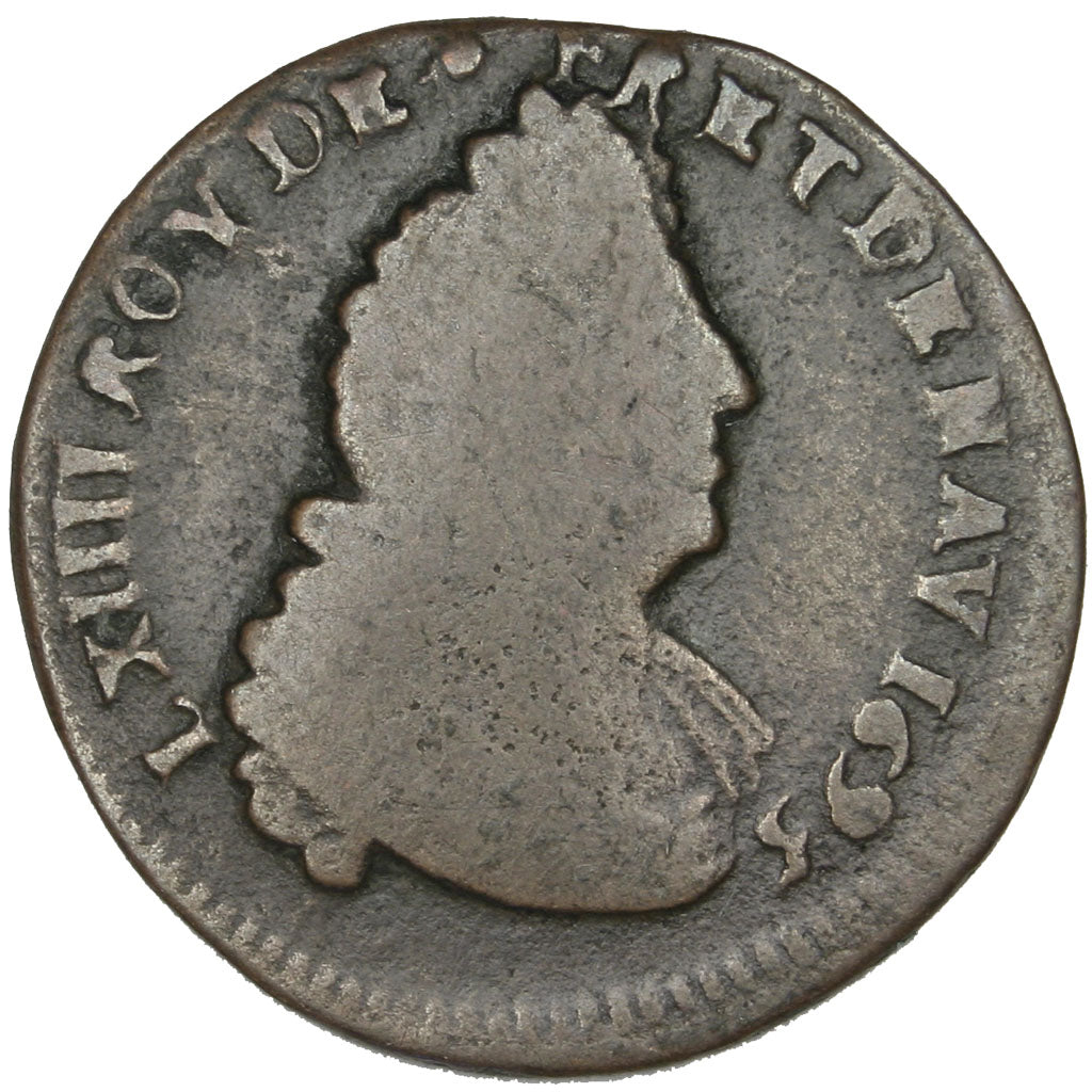 Francia, Liard, 1695, Amiens, MB, Rame, C2G:174