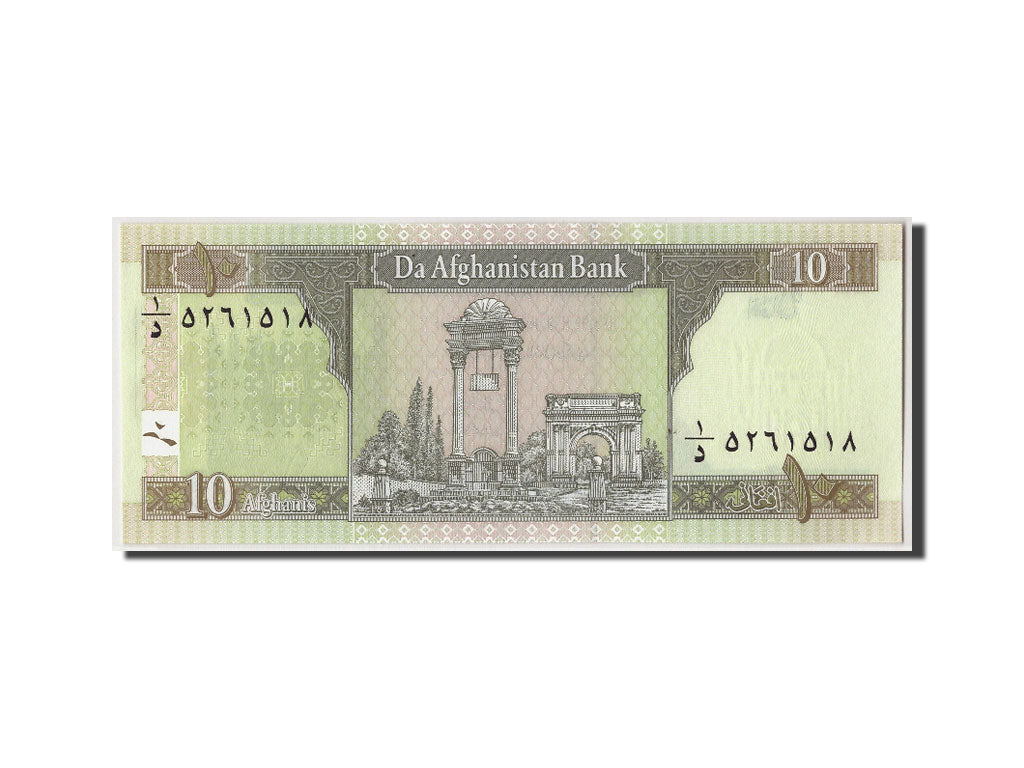 Banknote, Afghanistan, 10 Afghanis, SH1381(2002), Undated, KM:67a, UNC(65-70)