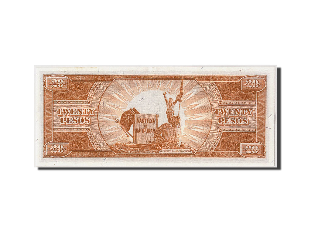 Filippine, 20 Pesos, 1949, KM:137d, Undated, FDS