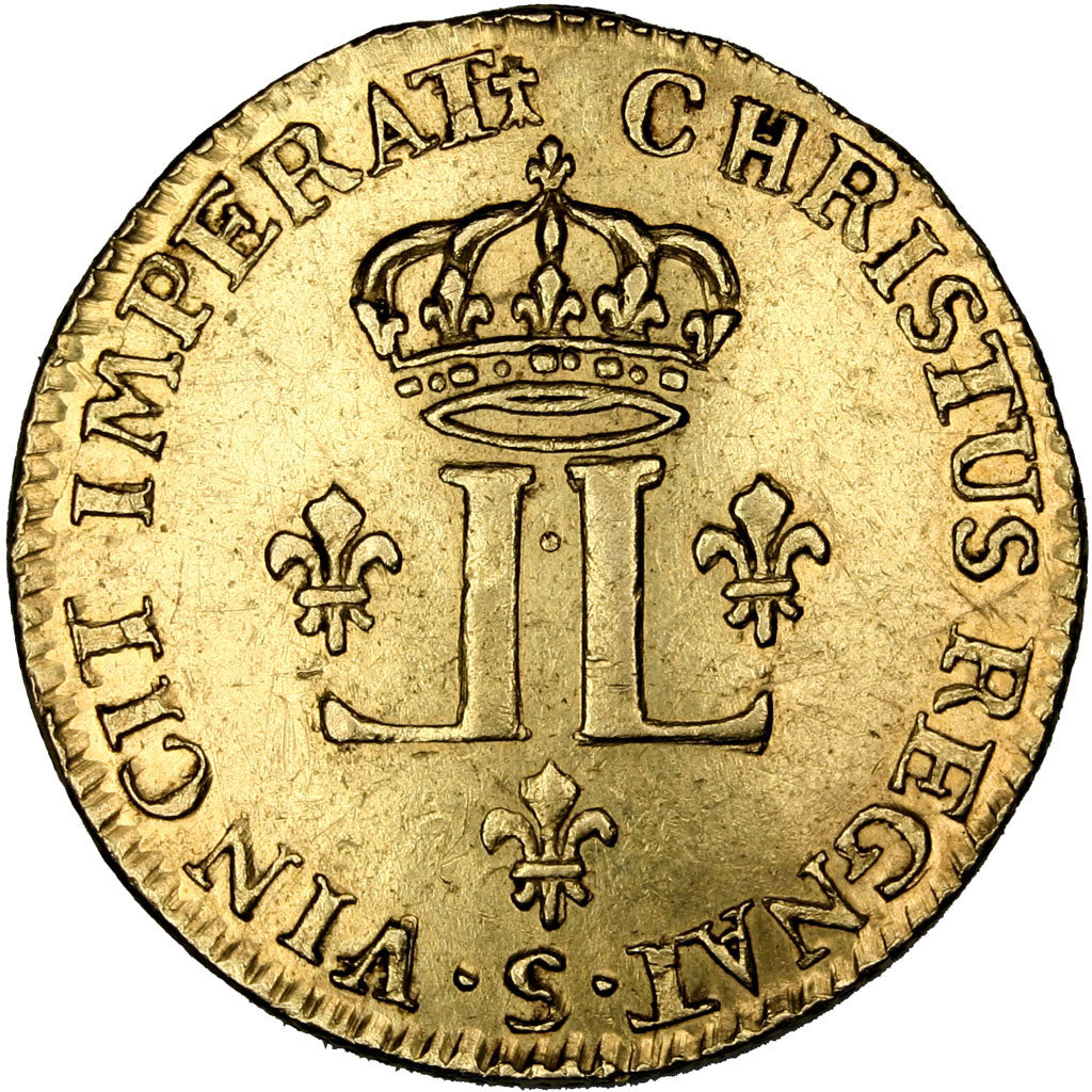 FRANCE, Louis d'Or, 1722, Reims, AU(55-58), Gold, Gadoury #337, 9.55