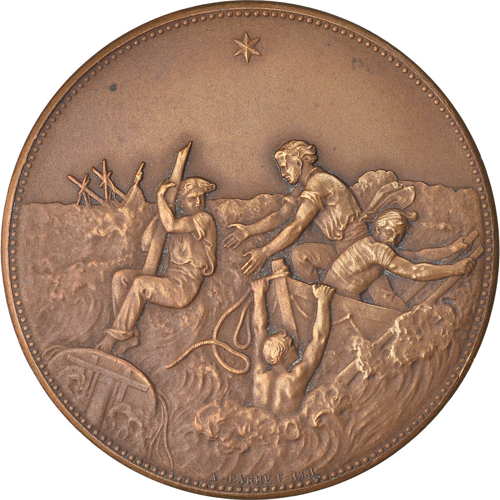 France, Medal, Sauvetage, au Capitaine Heurté, Paquebot 