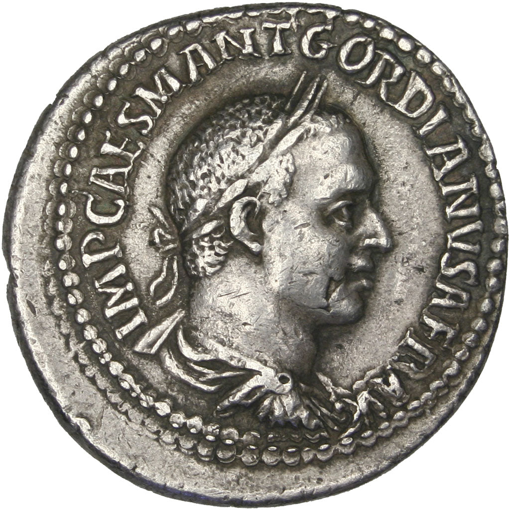 Gordian II, Denarius, Roma, AU(50-53), Silver, 3.74