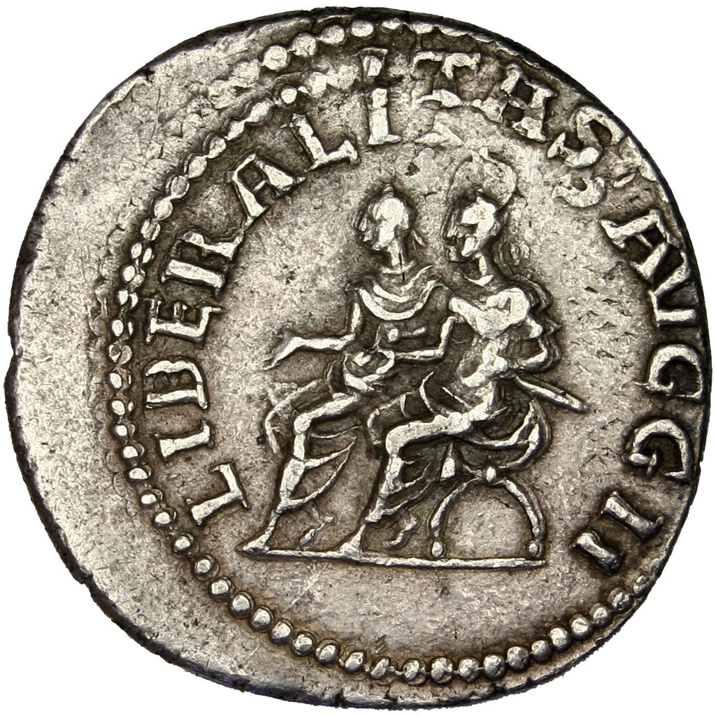 Gordian II, Denarius, Roma, AU(50-53), Silver, 3.74