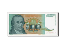 Banconote, Iugoslavia, 500,000 Dinara, 1993, KM:131, Undated, FDS