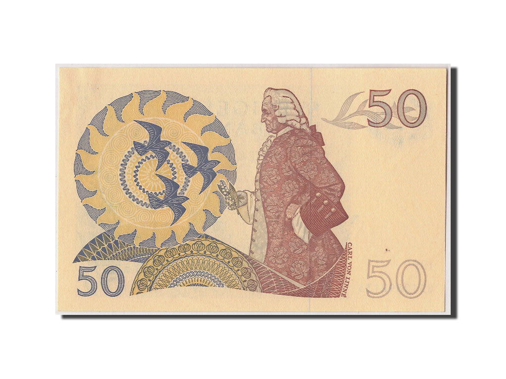 Svezia, 50 Kronor, 1990, KM:53d, Undated, SPL