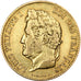 FRANCE, Louis-Philippe, 40 Francs, 1833, Paris, KM #747.1, EF(40-45), Gold,...
