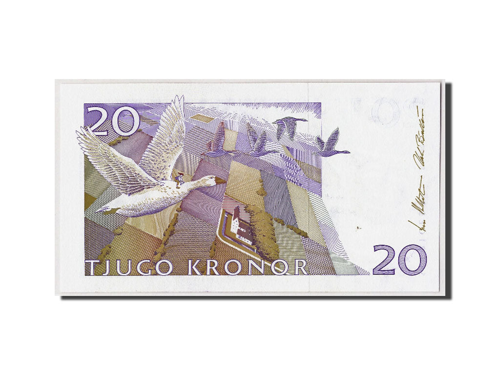 Svezia, 20 Kronor, 2001, KM:63a, Undated, FDS