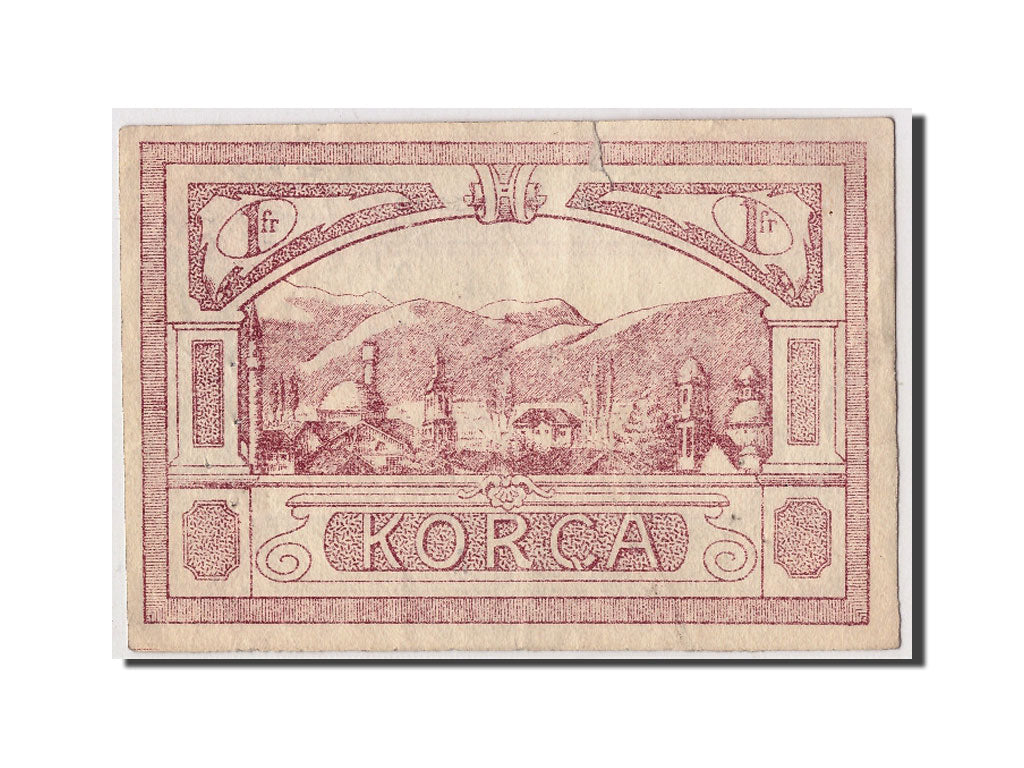 Banknote, Albania, 1 Franc, 1918, 1918-11-01, KM:S148b, VF(30-35)