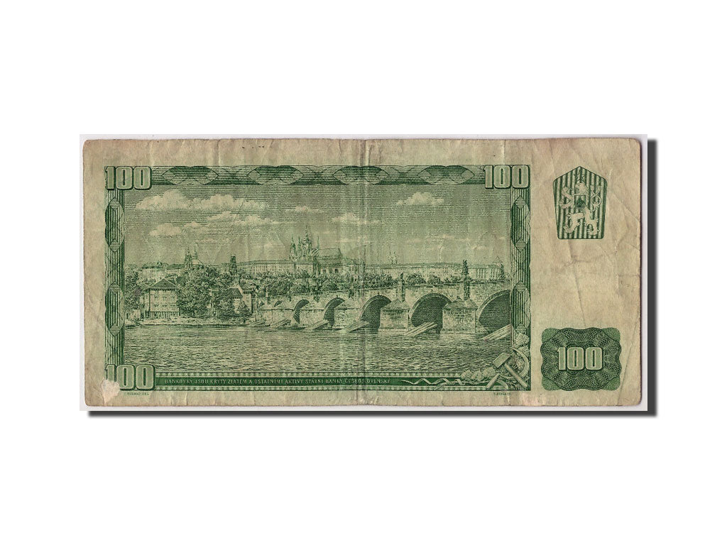 Banknote, Czechoslovakia, 100 Korun, 1961, Undated, KM:91b, VF(20-25)