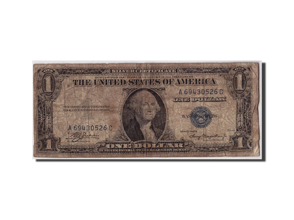 United States, One Dollar, 1935A, KM:1453, Undated, VG(8-10)