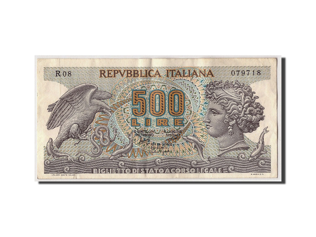 Italien, 500 Lire, 1966, KM:93a, 1966-06-20, S+
