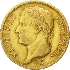 Francia, Napoléon I, 40 Francs, 1811, Paris, MB+, Oro, Gadoury:1084
