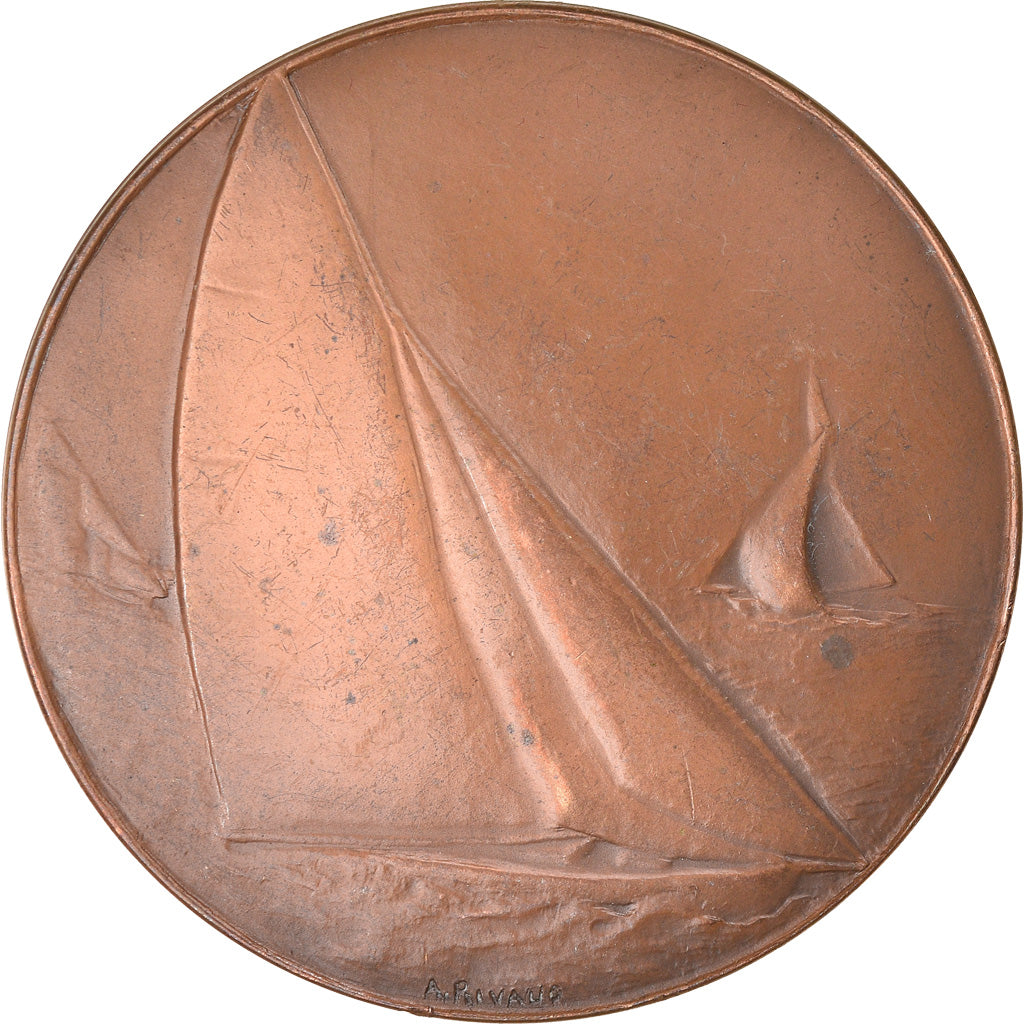 Francia, medalla, Sport, Voile, Shipping, 1975, Rivaud, MBC+, Bronce