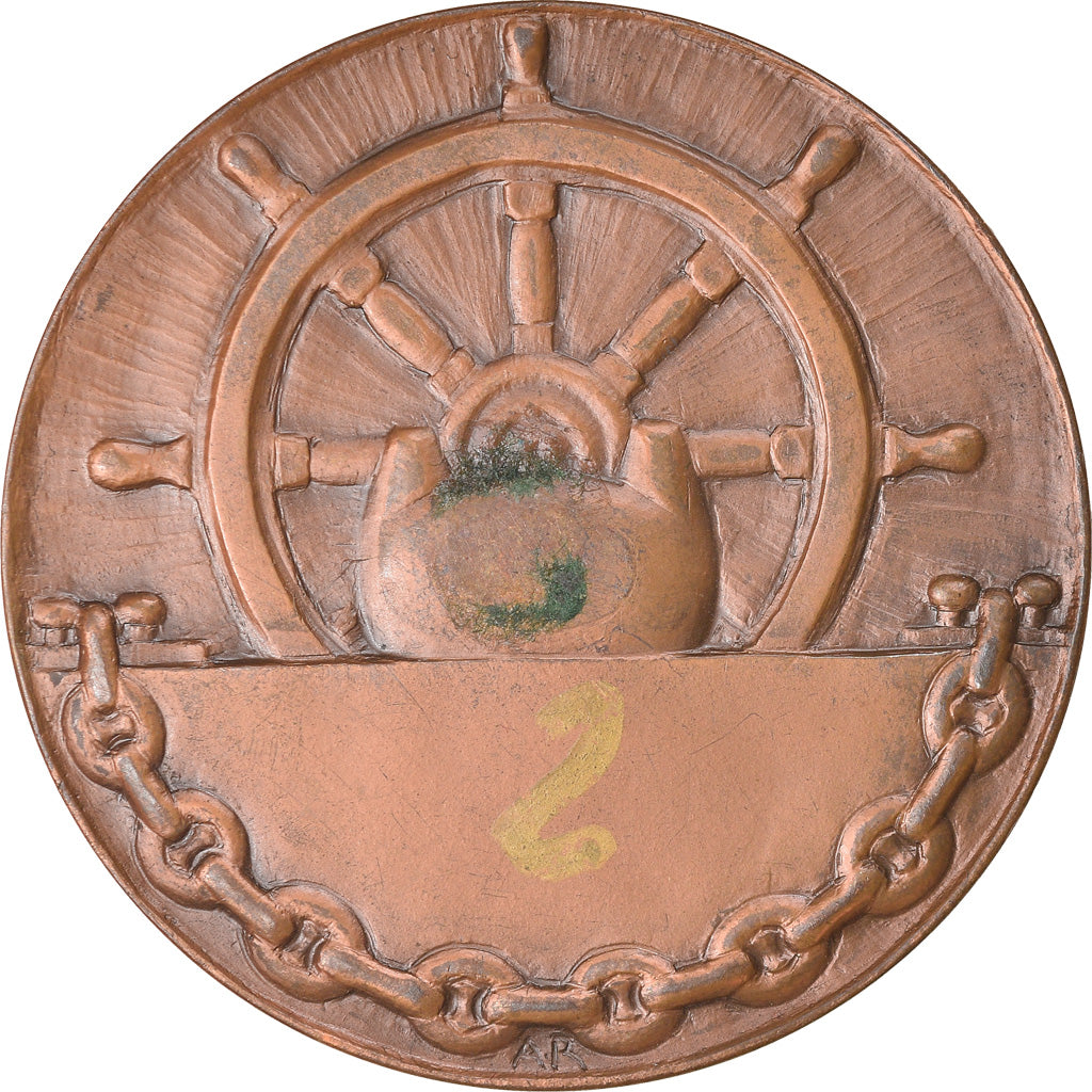Francia, medalla, Sport, Voile, Shipping, 1975, Rivaud, MBC+, Bronce