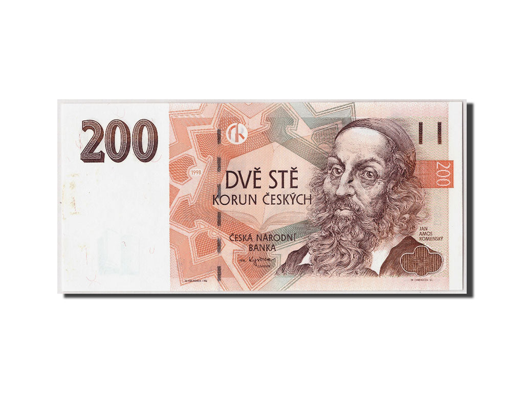 Repubblica Ceca, 200 Korun, 1998, KM:19, Undated, SPL