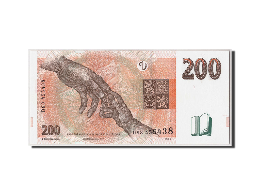 Repubblica Ceca, 200 Korun, 1998, KM:19, Undated, SPL