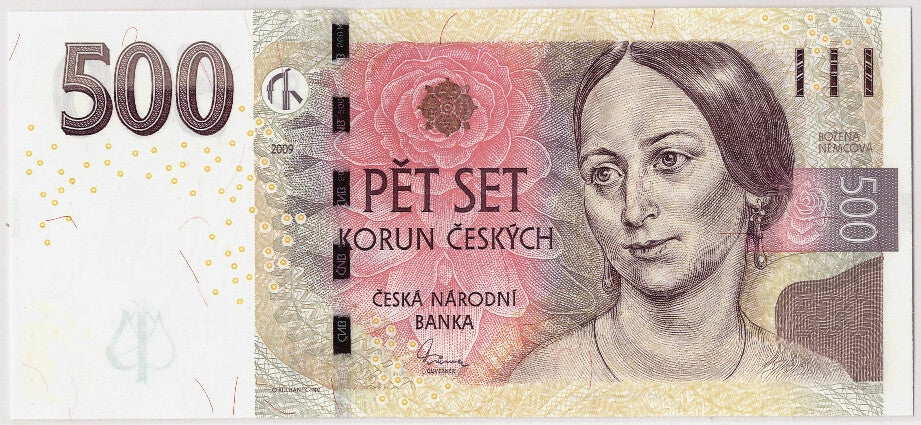 Banconote, Repubblica Ceca, 500 Korun, 2009, KM:24, Undated, FDS