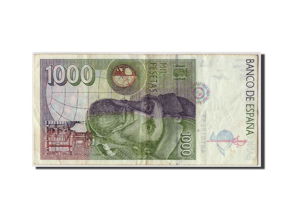 Spagna, 1000 Pesetas, 1992, KM:163, 1992-10-12, MB+