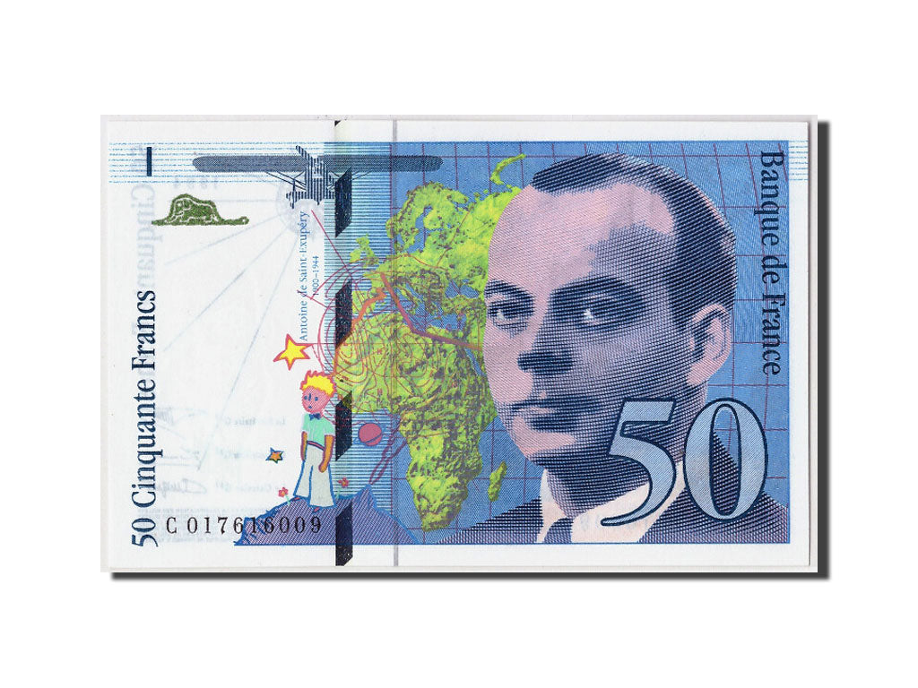 France, 50 Francs St Exupéry, 1994, KM:157Ab, Fayette:73.1a, UNC(65-70)