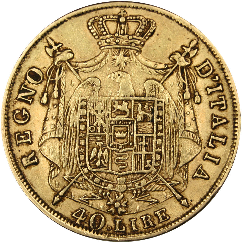 Coin, ITALIAN STATES, KINGDOM OF NAPOLEON, Napoleon I, 40 Lire, 1814, Milan