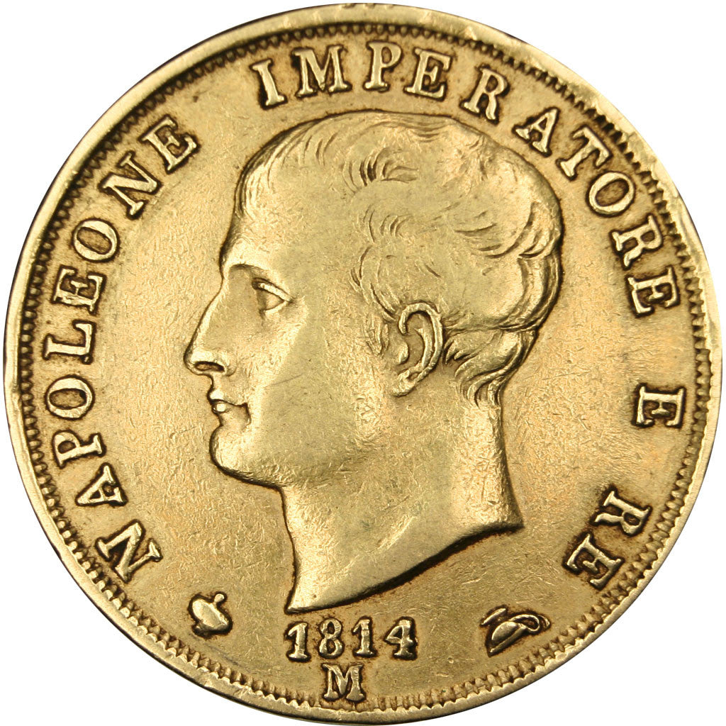 Coin, ITALIAN STATES, KINGDOM OF NAPOLEON, Napoleon I, 40 Lire, 1814, Milan