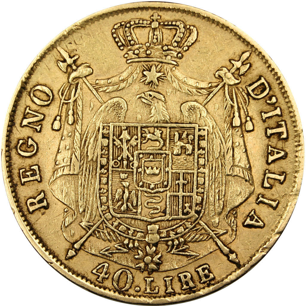 Coin, ITALIAN STATES, KINGDOM OF NAPOLEON, Napoleon I, 40 Lire, 1814, Milan