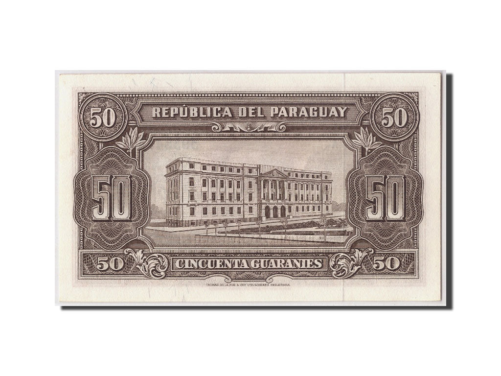 Paraguay, 50 Guaranies, L1952, KM:188b, Undated, UNC(65-70)