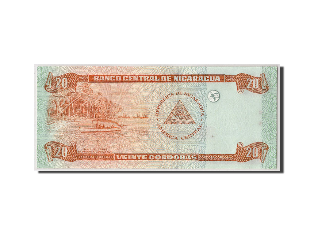 Nicaragua, 20 Cordobas, 2002, KM:192, 2002-04-10, UNC(65-70)