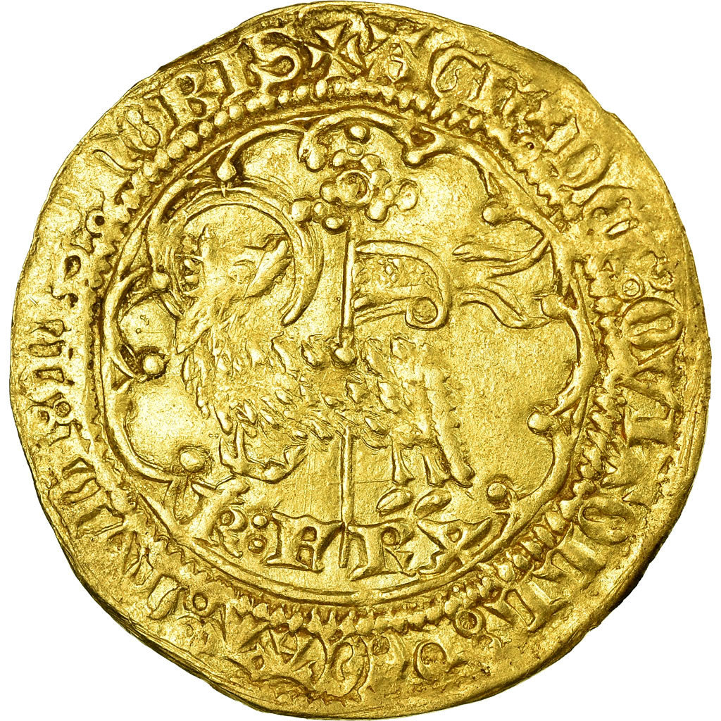 Moneta, Francia, Agnel d'or, Châlons-en-Champagne, BB+, Oro, Duplessy:372B