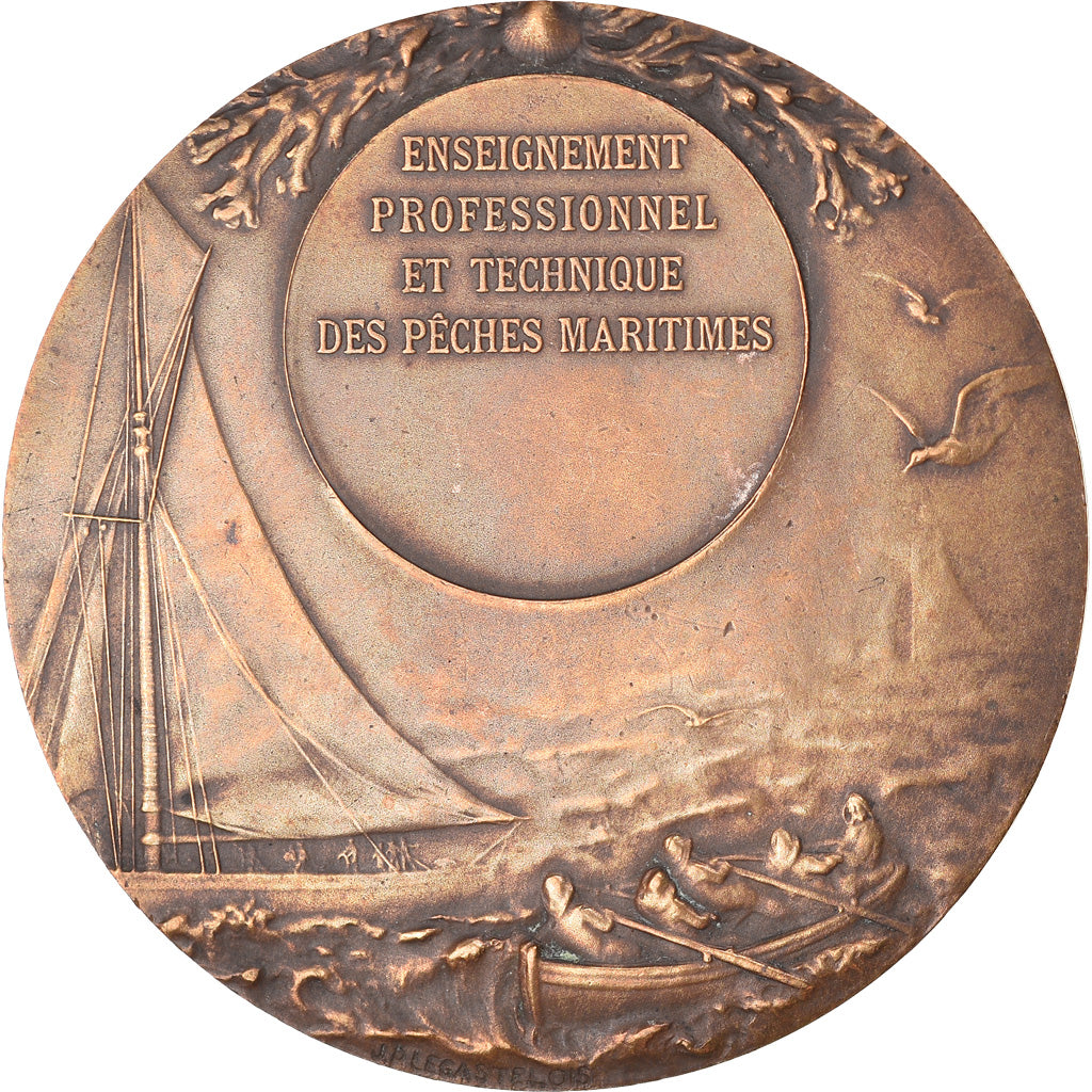 France, Medal, Enseignement Professionnel des Pêches Maritimes, Shipping