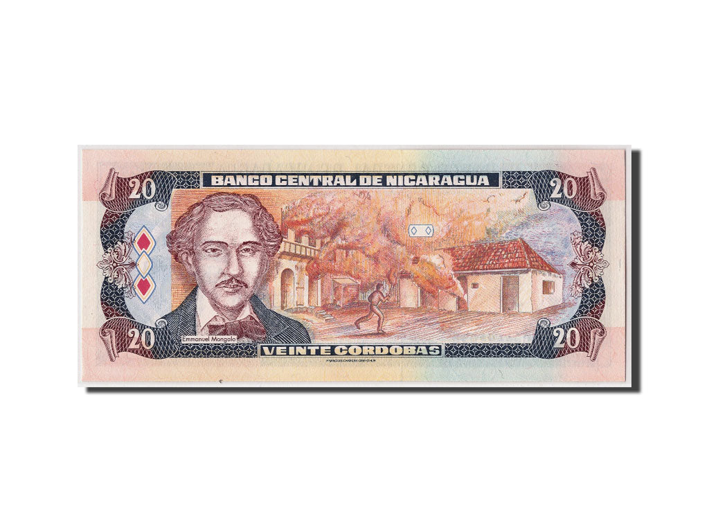 Nicaragua, 20 Cordobas, 1995, KM:182, Undated, FDS