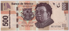 Banconote, Messico, 500 Pesos, 2010, KM:126a, 2010-03-08, FDS