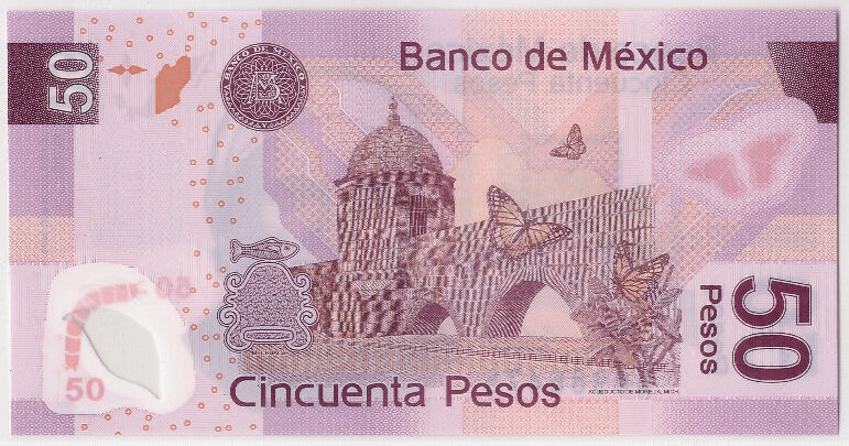 Geldschein, Mexiko, 50 Pesos, 2008, 2008-04-28, KM:123e, UNZ