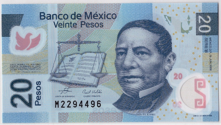 Mexiko, 20 Pesos, 2006, 2006-06-19, KM:122b, UNZ