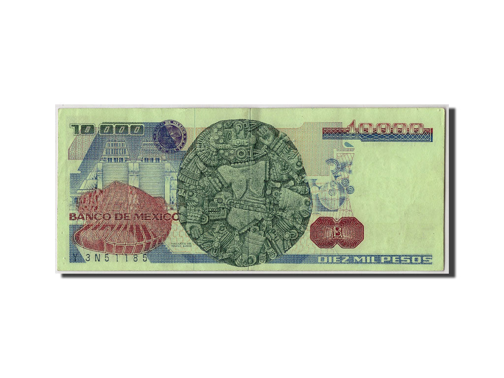 Mexico, 10,000 Pesos, 1982, KM:78b, 1982-03-25, AU(50-53)