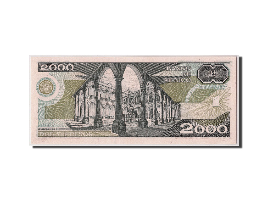 Geldschein, Mexiko, 2000 Pesos, 1987, 1987-02-24, KM:86b, UNZ