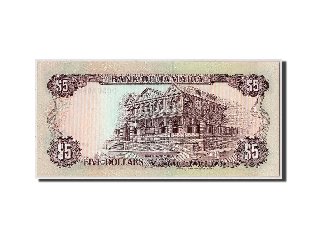 Giamaica, 5 Dollars, 1992, KM:70d, 1992-08-01, SPL