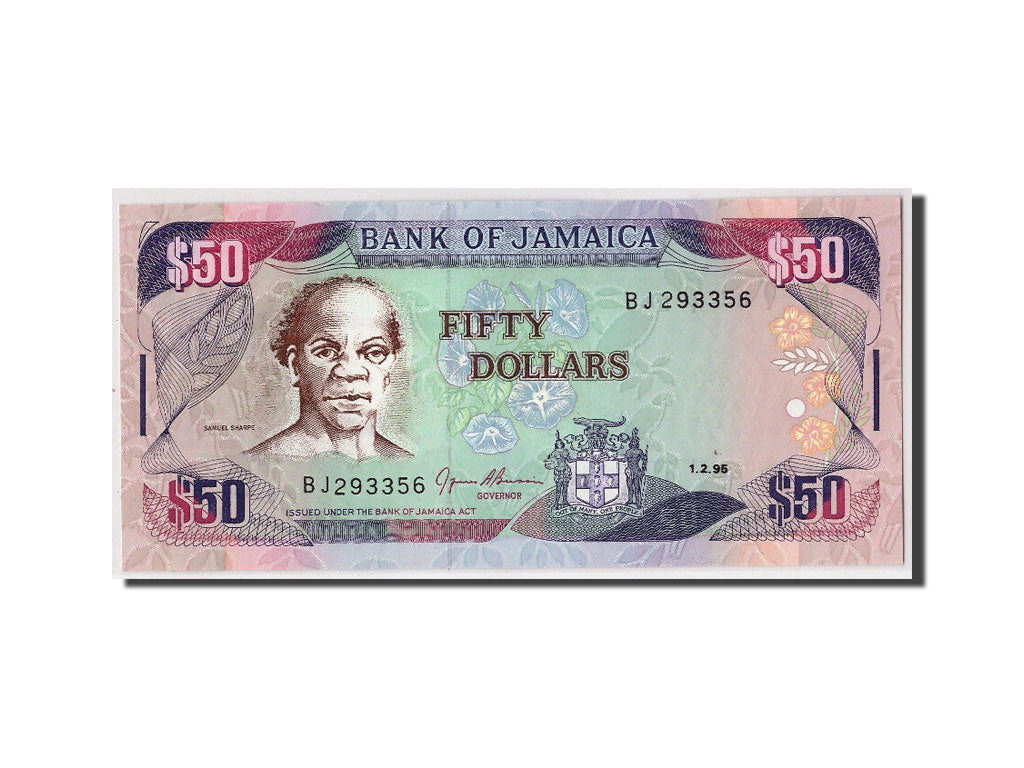 Banconote, Giamaica, 50 Dollars, 1995, KM:73c, 1995-02-01, FDS