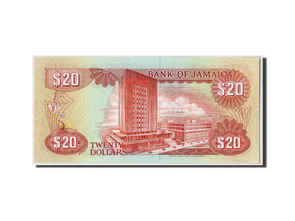 Banknote, Jamaica, 20 Dollars, 1989, 1989-09-01, KM:72c, UNC(65-70)