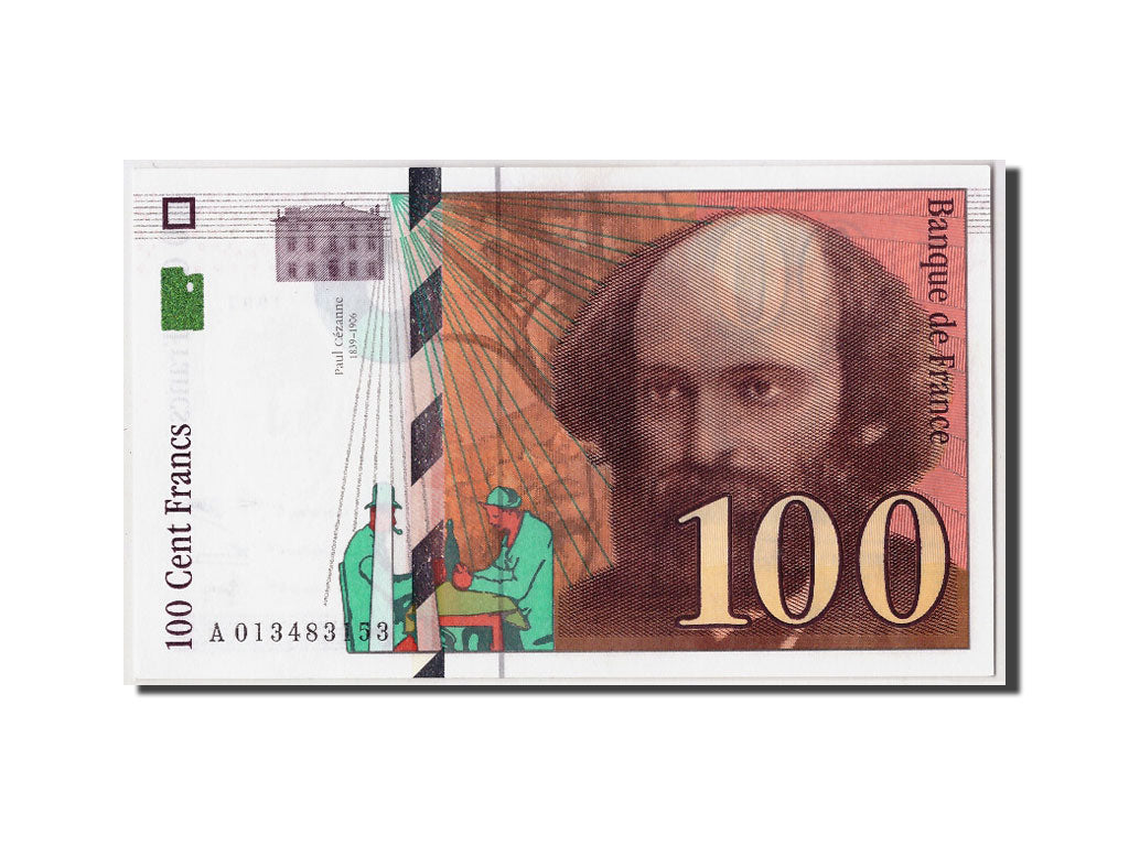 France, 100 Francs Cézanne, 1997, KM:158a, Fayette:74.1, SPL
